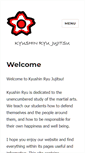 Mobile Screenshot of kyushinryujujitsu.com
